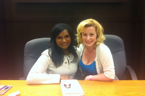 Mindy Kaling, Angela Ingersoll. Book release event. Los Angeles.