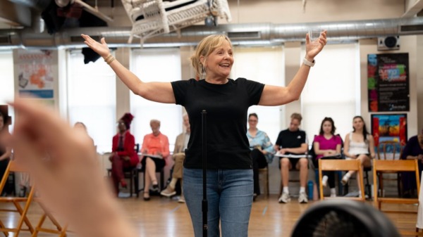 Follies rehearsal. Susie McMonagle. Porchlight Music Theatre.