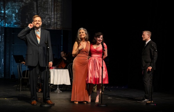 Follies in concert: Stephen Wallem, Michelle Duffy, Angela Ingersoll, Anthony Rapp. Porchlight Music Theatre.