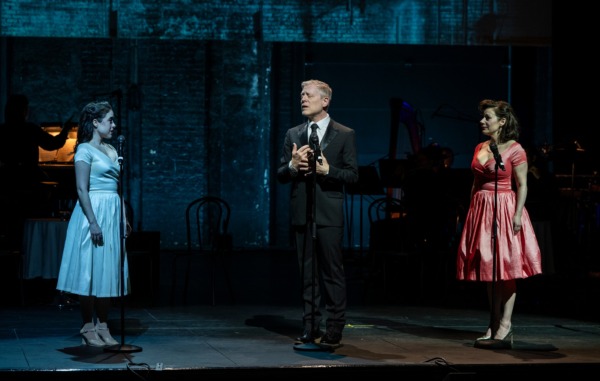 Follies in concert: Anastasia Arnold, Anthony Rapp, Angela Ingersoll. Porchlight Music Theatre.